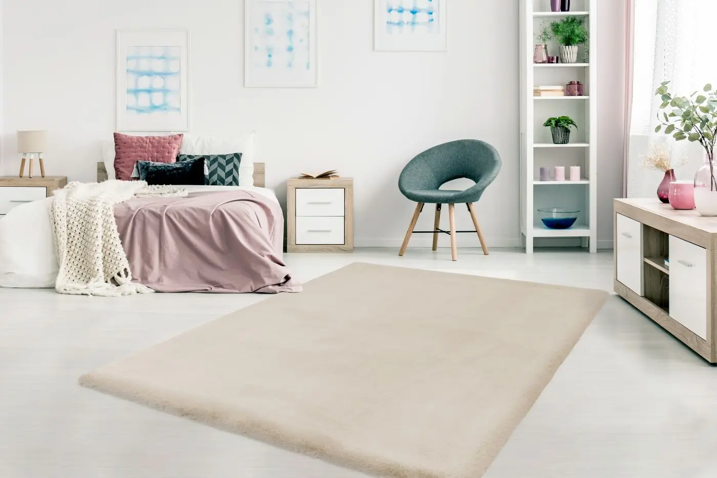 Teppich Heaven 120 x 170 cm ivory