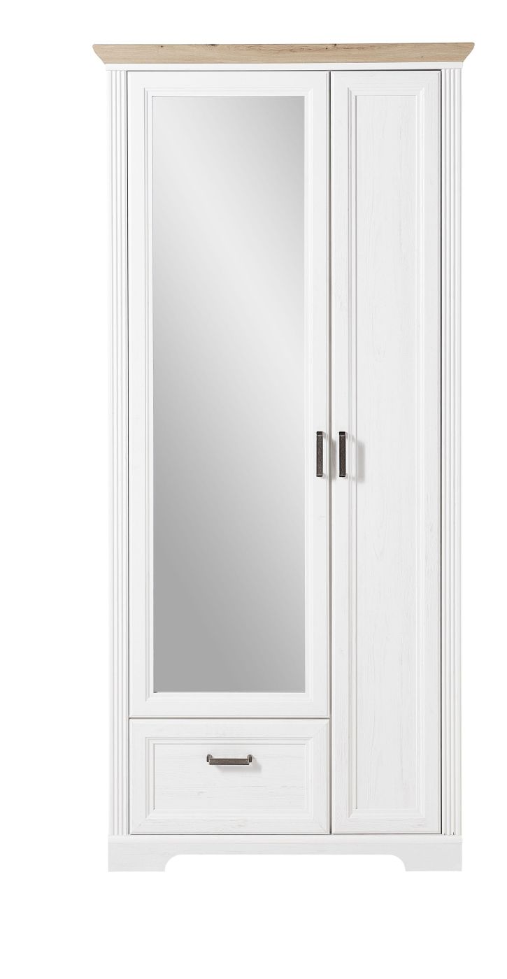 Garderobenschrank Jasmin Pinie hell/Artisan Eiche
