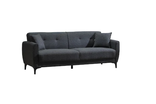 3er Sofas  S-Sitzer Sofas in anthrazit mit Mettalbeinen bei Möbel AS