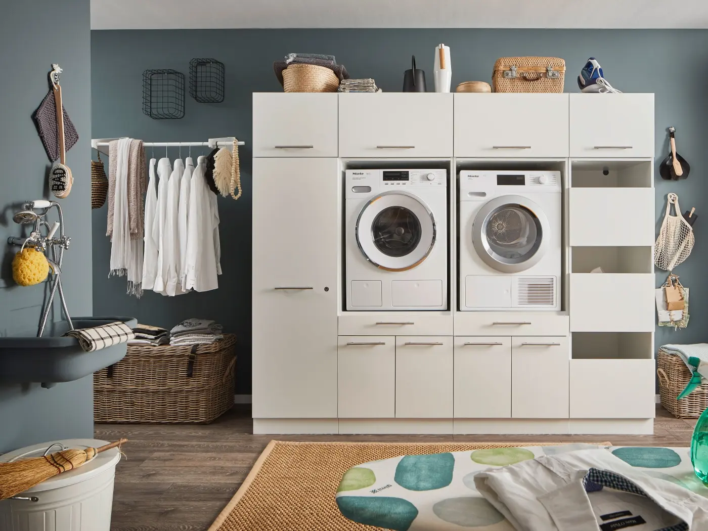 Wäscheschrank Laundreezy weiß