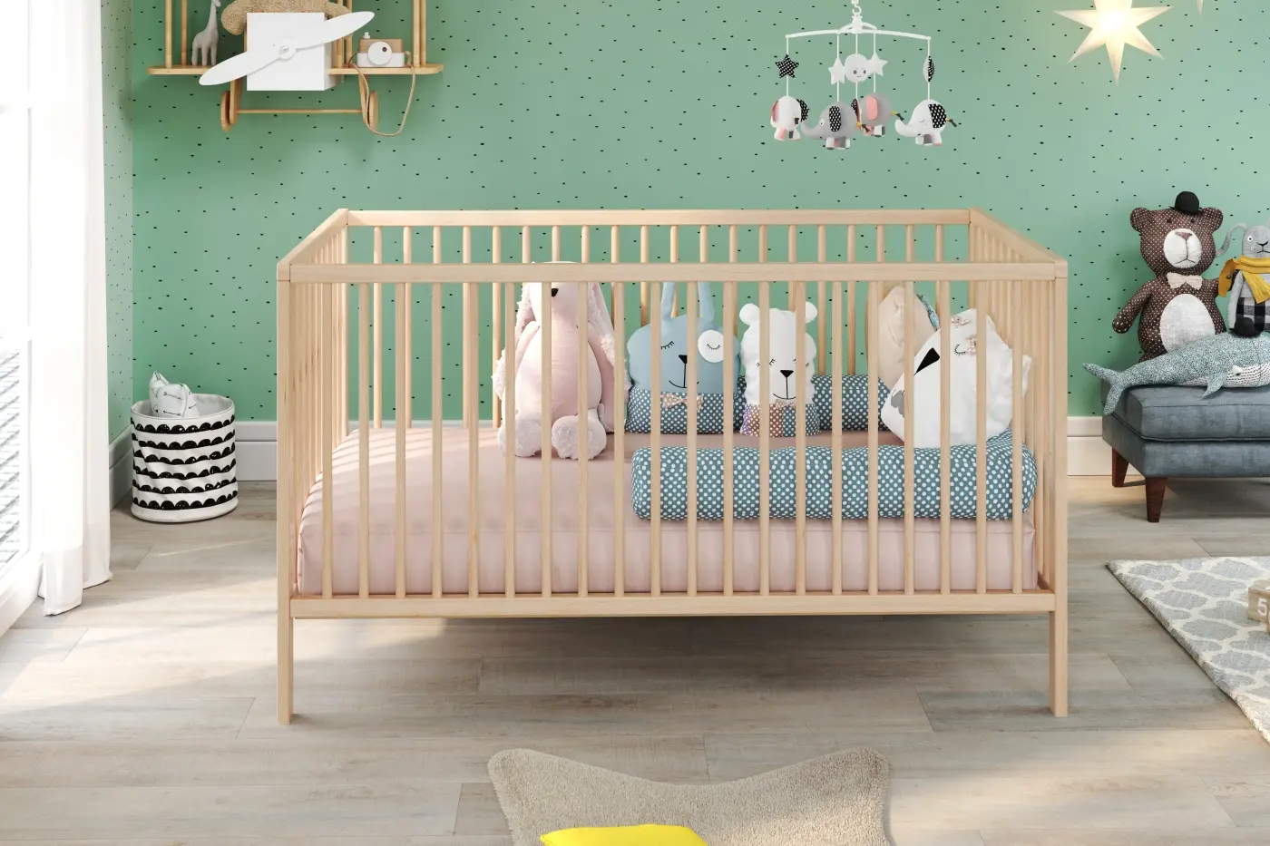 Babybett Universal in Buche