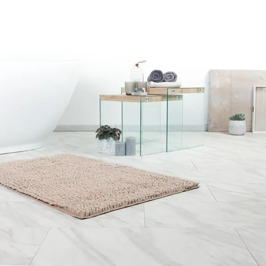 Badematte Fluffy 67 x 110 cm taupe