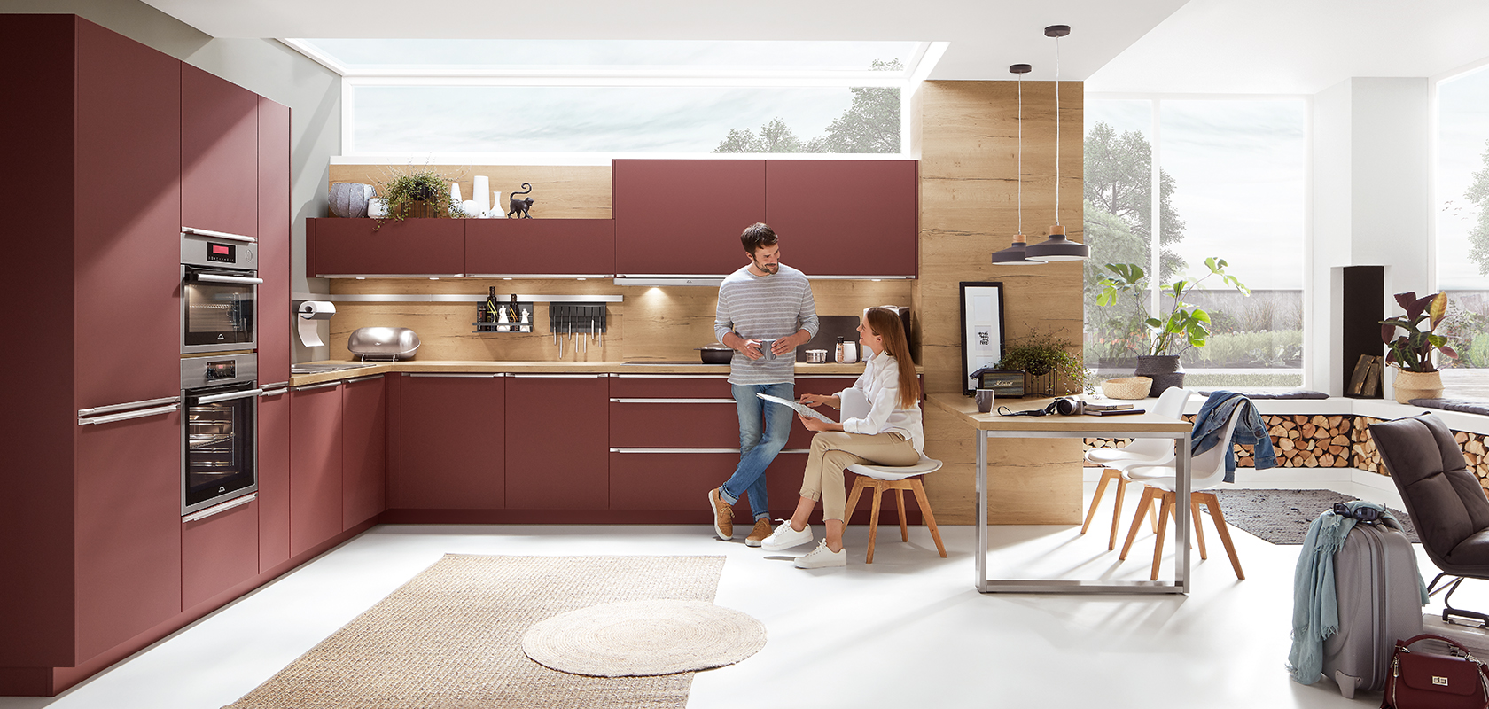 Nobilia Easytouch 963 Küche Rostrot Ultramatt
