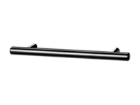 Schwarzer, länglicher Griff aus Metall mit einem simplen, modernen Design.